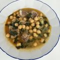 El cooksnap de Lluis Valero cuando hizo Potaje de garbanzos con bacalao y espinacas.