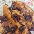 صورة من JANA𖤐 ، شاركها بعد تجربة وصفة الكريب النباتي بدون بيض🥚🥞 بالشوكولا🌰 والفواكه( موز 🍌فريز🍓