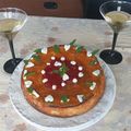 El cooksnap de Trap cuando hizo Tarta de queso Quark con vainilla y frambuesas (Tarta Alemana).