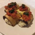 El cooksnap de Julieta Luján cuando hizo Canelones de berenjena con relleno de ricotta y espinacas.
