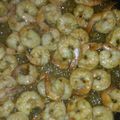 Antonio 's cooksnap of when they made Spicy Shrimp Scampi.
