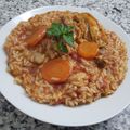 El cooksnap de Karen Zubiaurre cuando hizo Arroz con pollo.