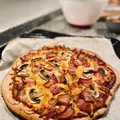 El cooksnap de Sara PA cuando hizo Pizza masa cerveza Guinness.