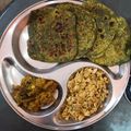 Seema Rana's cooksnap of when they made Bathua paratha.