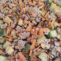 El cooksnap de Carolina Fuentes Beals cuando hizo Zapallo italiano con carne molida.