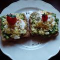 El cooksnap de maria menendez bueno cuando hizo Huevos revueltos con palta, sobre pan integral 😋.
