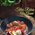 Cooksnap Salina Jalaludin semasa beliau membuat Air asam telur rebus.