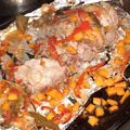 El cooksnap de Sandra Antonella Szynklarz cuando hizo Bondiola de cerdo con verduras.