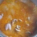 El cooksnap de Pilar Dominguez cuando hizo Arroz Caldoso con mollejas de pollo.