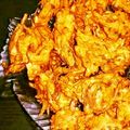 Farwa Ali's cooksnap of when they made Onion and potato pakoray.