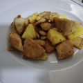 El cooksnap de Ainohika cuando hizo Pollo con almendras y piña.