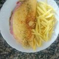 El cooksnap de Jesús Cano cuando hizo Omelette con pimientos, cebolla y jamón york.