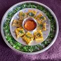 Bhavnaben Adhiya 's cooksnap of when they made મેથી અને ચણા ના લોટ ના ઢોકળા (Methi Besan Dhokla Recipe in Gujarati).