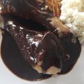 El cooksnap de Cora cuando hizo Mole oaxaqueno.