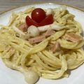Cooksnap dari Resti Sekar Andini 🥰♥️ untuk resep SPAGHETTI CREAMY MUSHROOM / Spaghetti krim susu
