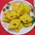Dr. Pushpa Dixit's cooksnap of when they made Rava besan instant dhokla.