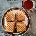 Disha Prashant Chavda's cooksnap of when they made આલુ મટર ગ્રીલ સેન્ડવીચ (Aloo Matar Grill Sandwich Recipe In Gujarati).