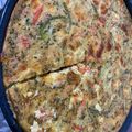 El cooksnap de estefani cuando hizo Fainá de cebollas y queso.