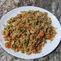 El cooksnap de Miguel Angel cuando hizo Falso arroz de Coliflor tres delicias.