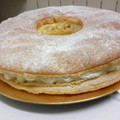 El cooksnap de Mónica cuando hizo Roscón de Reyes de hojaldre con relleno de nata.