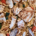 El cooksnap de Eva cuando hizo Fideuá marinera de atún y almejas con caldo de morralla.
