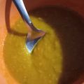 El cooksnap de Alejandra Gomez cuando hizo Sopa crema de zapallo y zanahoria.