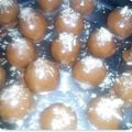 PujaDhiman's cooksnap of when they made Chocolate Ladoos.