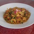 El cooksnap de Xelo Ponsoda cuando hizo Espaguetis de calabacín con gambas 🥒🍝🦐.