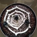 El cooksnap de Vanesa García cuando hizo Tarta Halloween telaraña.