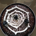 El cooksnap de Vanesa García cuando hizo Tarta Halloween telaraña.