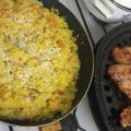 El cooksnap de Gi cuando hizo Arroz primavera con azafrán.