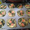 El cooksnap de Violeta cuando hizo Muffins salados espinaca y champiñón con cherrys.