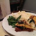 mikejbreen's cooksnap of when they made Stuffed chicken spinach and pepper jack cheese.