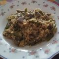 El cooksnap de Anixu cuando hizo Arroz integral con espárragos verdes y champiñones.