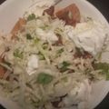El cooksnap de Keyla Lorenzo cuando hizo Nachos llenadores con carne, chorizo y papas..