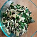 El cooksnap de Jess Ceballos cuando hizo Ensalada de champiñones crudos al estilo de mi mamá.