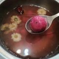 魏藍 的 健康百分百甜菜根湯圓 cooksnap