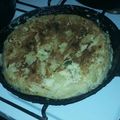 El cooksnap de Gisele Chiodi cuando hizo Tortilla de papa, cebolla y zapallitos.