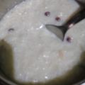 Bhumi kapoor 's cooksnap of when they made Rice kheer.