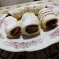 El cooksnap de Jorgelina Gomez cuando hizo Cañoncitos de dulce de leche con azúcar impalpable.