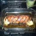stephen.polomcean's cooksnap of when they made Flora's Bacon Cheeseburger Log.