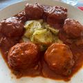 El cooksnap de Patricia Ruiz Garcia cuando hizo Albóndigas en salsa de tomate 🍅 y champiñones 🍄.