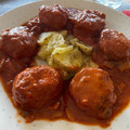 El cooksnap de Patricia Ruiz Garcia cuando hizo Albóndigas en salsa de tomate 🍅 y champiñones 🍄.