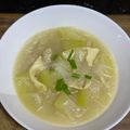 Cooksnap YaNa Nye semasa beliau membuat Tumis Air Labu Air, Fucuk dan Sohoon.