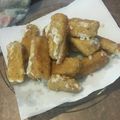 El cooksnap de Mailen Franchesco cuando hizo Palitos rebozados de queso cremoso.