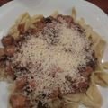 El cooksnap de Aldana cuando hizo Papardelle con salsa rosa.