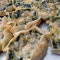 El cooksnap de Jesi cuando hizo Tarteletas de espinaca y salsa blanca.