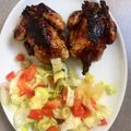 El cooksnap de Irama cuando hizo Codornices con soja y miel y guarnición de arroz blanco.