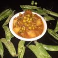  Chef Richa pathak. का कुकस्नैप जब उन्होंने आलू मटर की सब्जी(ALOO MATAR KI SABZI RECIPE IN HINDI) बनाया था।