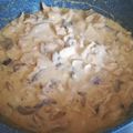 Andrea Asbóth Cooksnap-ja, amikor elkészítette a(z) Krémsajtos-kelbimbós csirkeragu receptet.